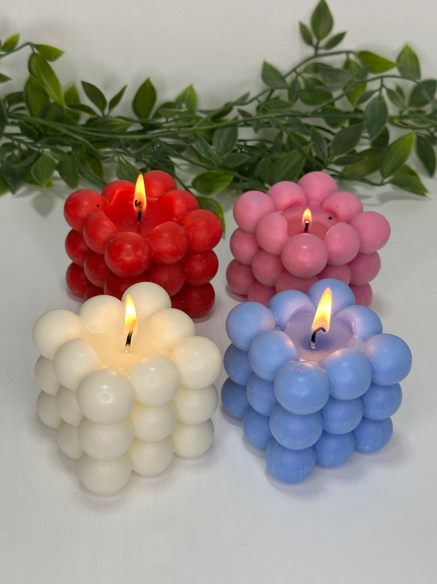 Bubblukerti - Bleikt